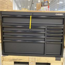 DALLAS LOCATION -AS-IS HUSKY 56IN 10 DRAWER HEAVY DUTY WORKBENCH