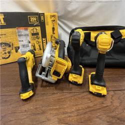 AS-IS20V MAX Cordless 4 Tool Combo Kit with (1) 20V 4.0Ah Battery, (1) 20V 2.0Ah Battery, and Charger