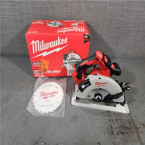 HOUSTON LOCATION - AS-IS (APPEARS LIKE NEW) Milwaukee M18 7-1/4  18V Brushless Circular Saw 2631-20 (Bare Tool)