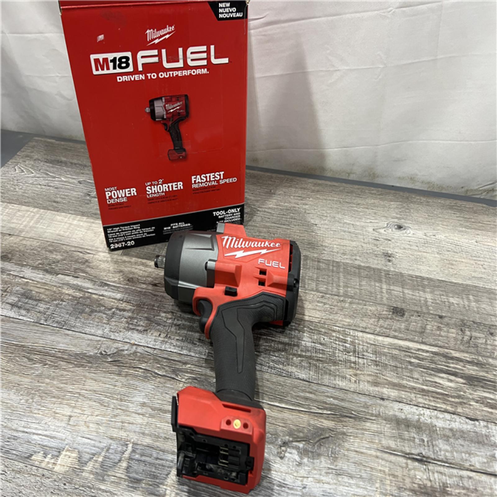 AS-IS Milwaukee M18 FUEL 18V Lithium-Ion Brushless Cordless 1/2 in. Impact Wrench with Friction Ring (Tool-Only)