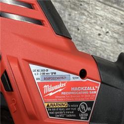 AS-IS Milwaukee 2420-21 - M12 Fuel Hackzall 1/2  12V 1.5Ah Cordless Straight Handle Reciprocating Saw Kit