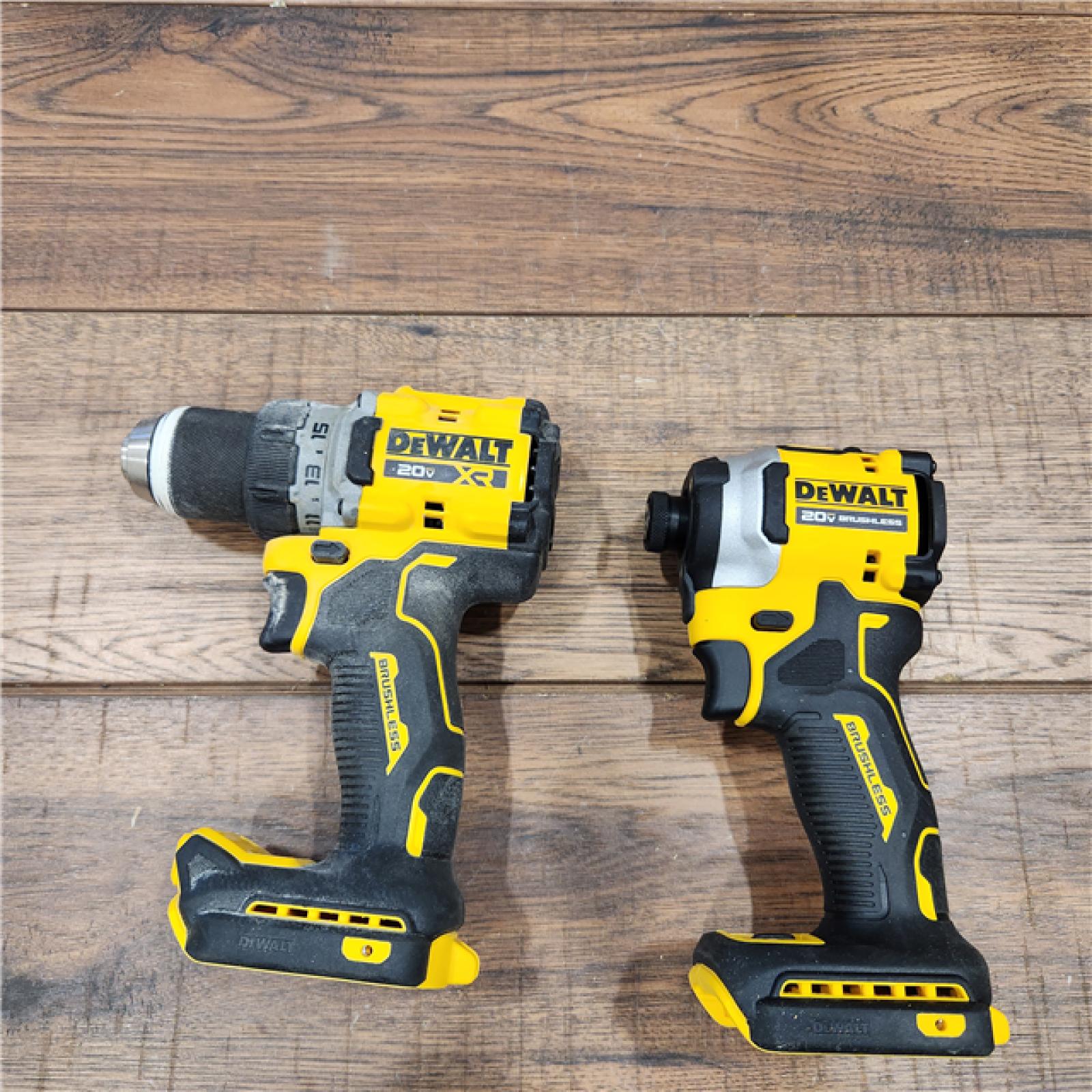 AS-IS 20V MAX XR Cordless Drill/Driver, ATOMIC Impact Driver 2 Tool Combo Kit, (2) 2.0Ah Batteries, Charger, and Bag