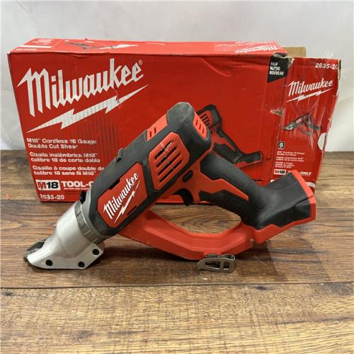 AS IS Milwaukee M18 18-volt Lithium-ion Cordless 18-gauge Double Cut Metal Shear  Bare Tool