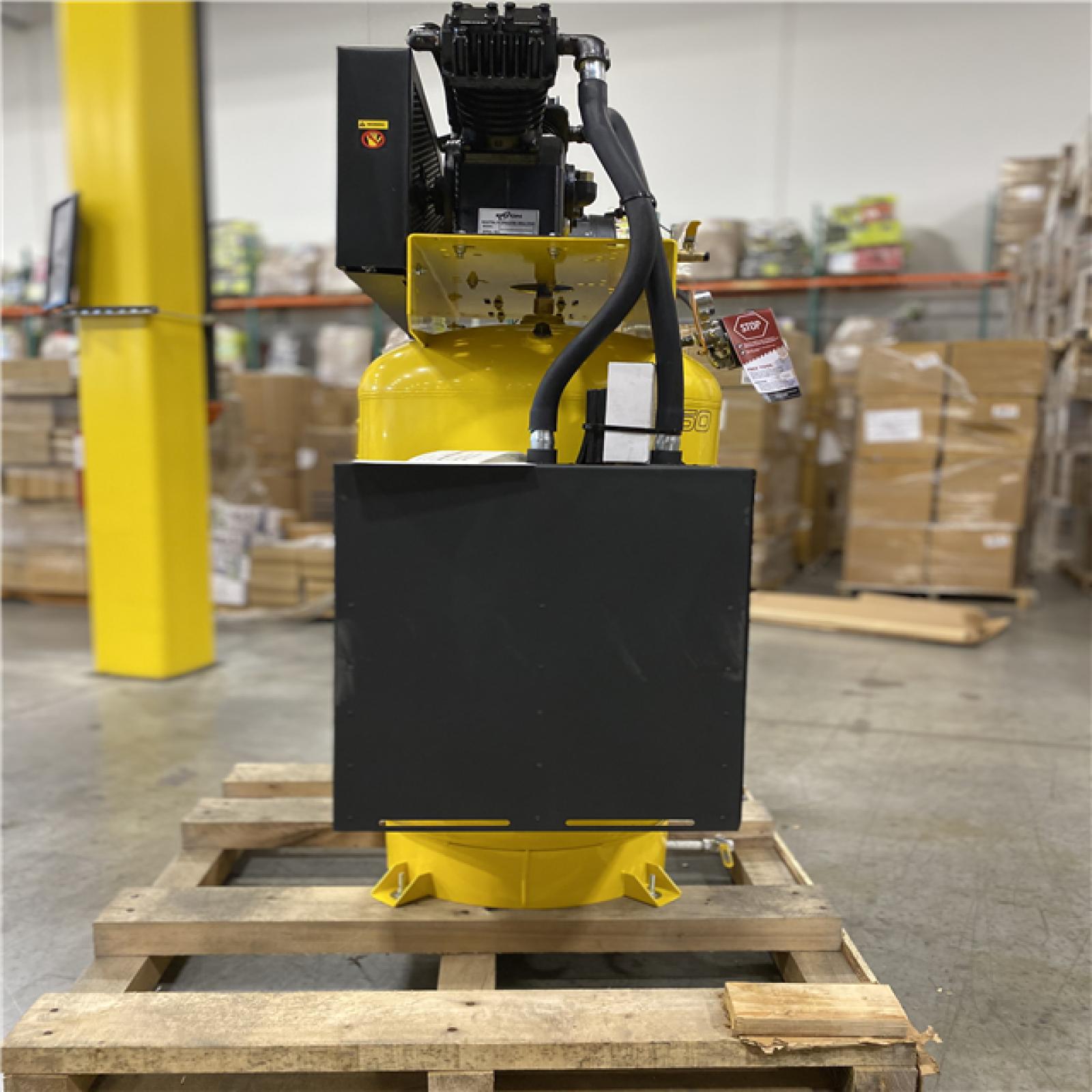 DALLAS LOCATION - EMAX 80 Gal. 175 PSI 5 HP 2-Cylinder 1-Phase Silent Air Electric Air Compressor with Isolator Pads and Auto Drain