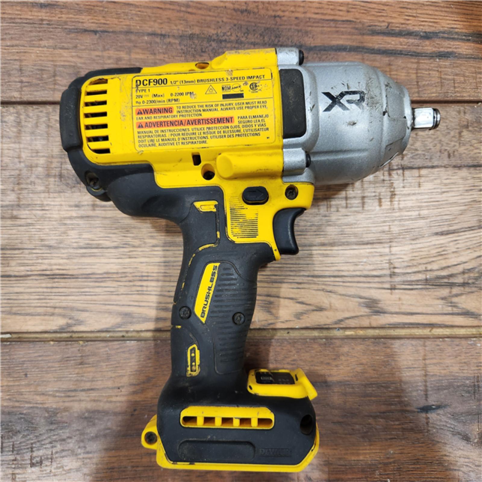 AS-IS DEWALT 20V MAX* XR 1/2  High Torque Impact Wrench with Hog Ring Anvil