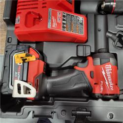 AS-IS Milwaukee M18 FUEL 18V Lithium-Ion Brushless Cordless Hammer Drill and Impact Driver Combo Kit (2-Tool) with 2 Batteries