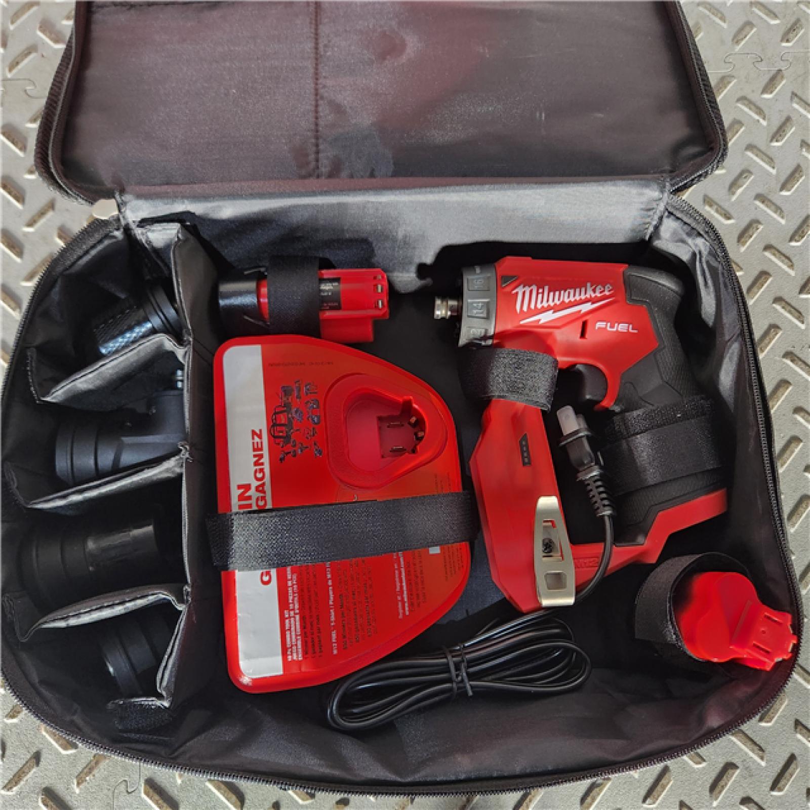 Houston location- AS-IS MILWAUKEE MWK2505-22 M12 Fuel Installation Drill & Driver Kit Appears in new condition