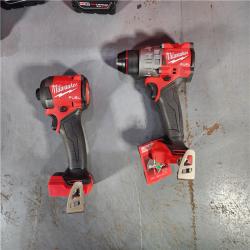 HOUSTON LOCATION - AS-IS Milwaukee M18 FUEL 18V Lithium-Ion Brushless Cordless Hammer Drill and Impact Driver Combo Kit (2-Tool) with 2 Batteries