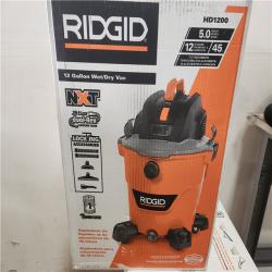 Phoenix Location RIDGID 12 Gallon 5.0 Peak HP NXT Shop Vac Wet Dry Vacuum with General Debris Filter, Locking Hose and Accessory Attachments