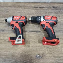 AS-IS Milwaukee M18 18V Cordless Brushed 2 Tool Drill/Driver and Impact Driver Kit