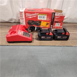 AS IS M18 18-Volt Lithium-Ion XC Starter Kit with Two 5.0Ah Batteries and Charger