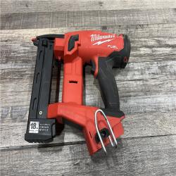 AS-IS MILWAUKEE M18 FUEL 18-Volt Lithium-Ion Brushless Cordless 18-Gauge 1/4 in. Narrow Crown Stapler (Tool-Only)