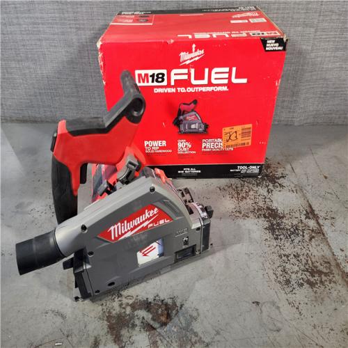 HOUSTON LOCATION - AS-IS Milwaukee M18 FUEL 18V Lithium-Ion Cordless Brushless 6-1/2 in. Plunge Cut Track Saw (Tool-Only)