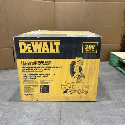 NEW - DeWALT 20V MAX Cordless 7-1/4 in. Sliding Miter Saw (Tool Only)
