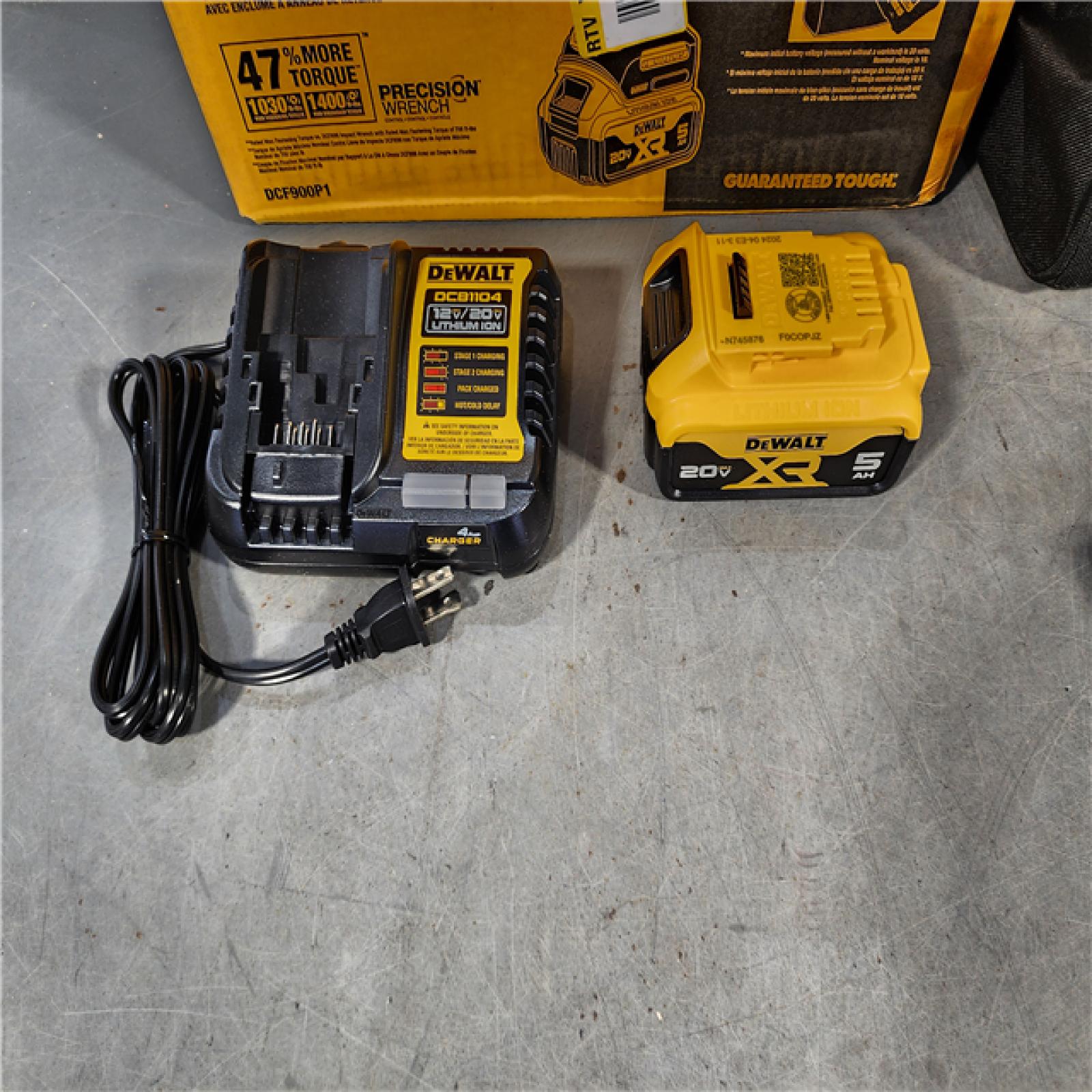 HOUSTON LOCATION - AS-IS (APPEARS LIKE NEW) DEWALT 20V MAX* XR 1/2  High Torque Impact Wrench with Hog Ring Anvil