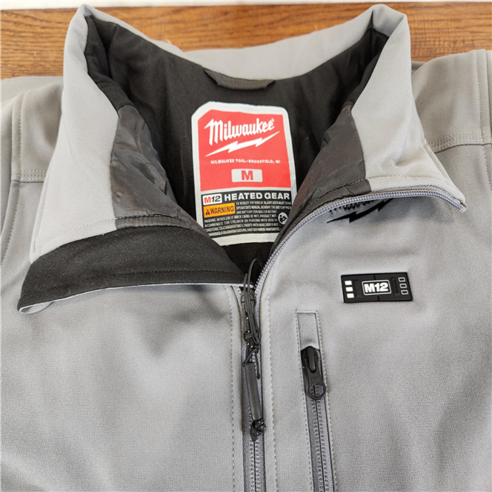 AS-IS Milwaukee M12 Cordless TOUGHSHELL Gray Heated Jacket (Jacket and Charger Only) (Medium)