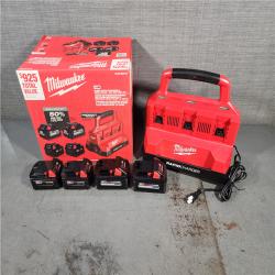 HOUSTON LOCATION - AS-IS (APPEARS LIKE NEW) M18 18-Volt Lithium-Ion Battery Pack (2) 5.0Ah and High Output Battery Pack (2) 6.0Ah with PACKOUT 6-Port Rapid Charger