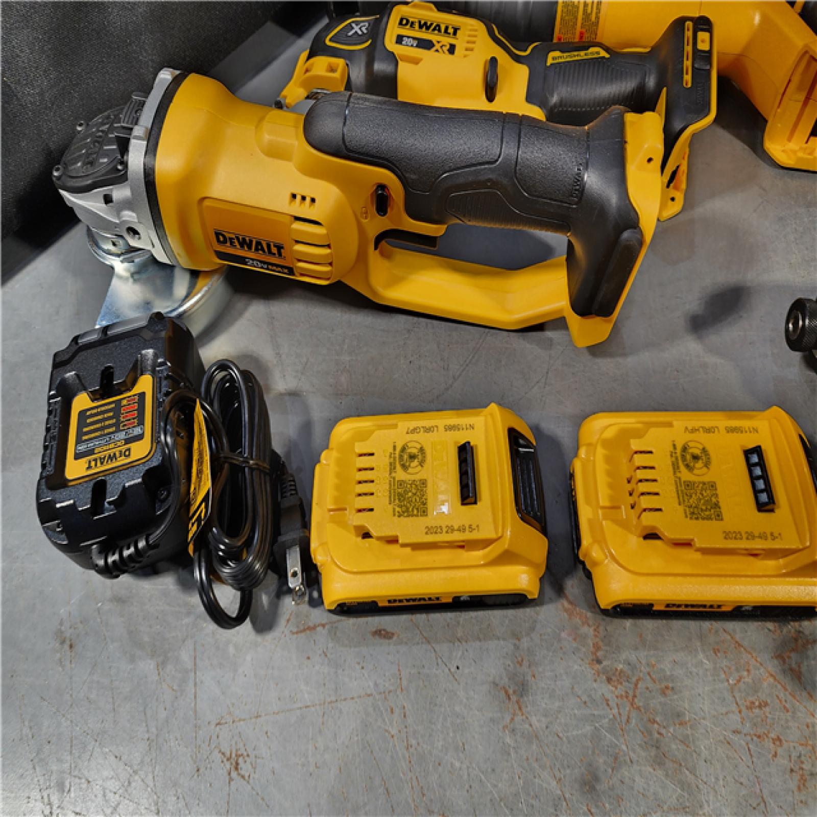 HOUSTON LOCATION - AS-IS (APPEARS LIKE NEW) DEWALT 20-Volt Max Lithium-Ion 10-Tool Cordless Combo Kit with Two 2.0 Ah Batteries, Charger and 2 Bags