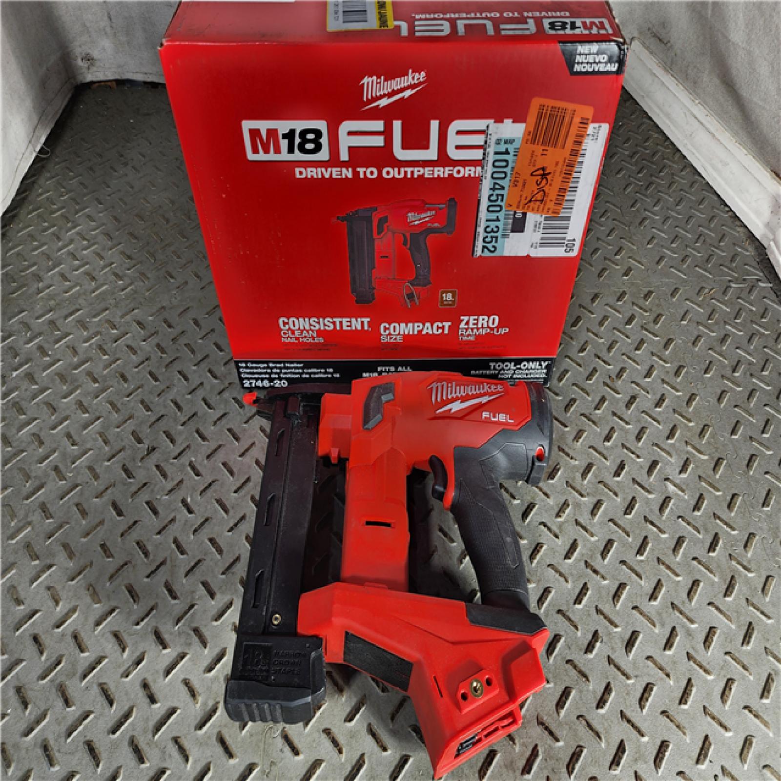 HOUSTON LOCATION - AS-IS Milwaukee M18 Fuel 18V Brushless 18-Gauge Brad Nailer 2746-20 (Bare Tool)