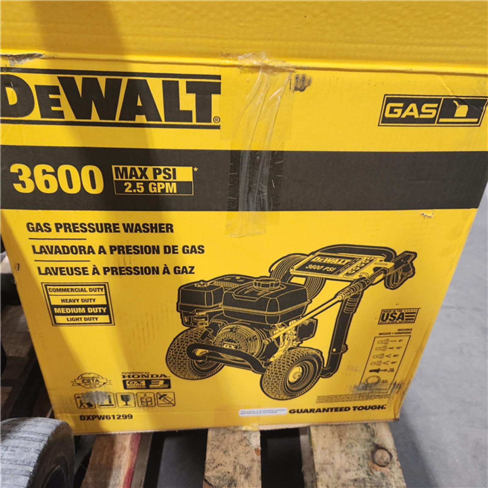 Dallas Location - As-Is DeWalt DXPW61299 3600 PSI Gas Pressure Washer-Appears Like New Condution