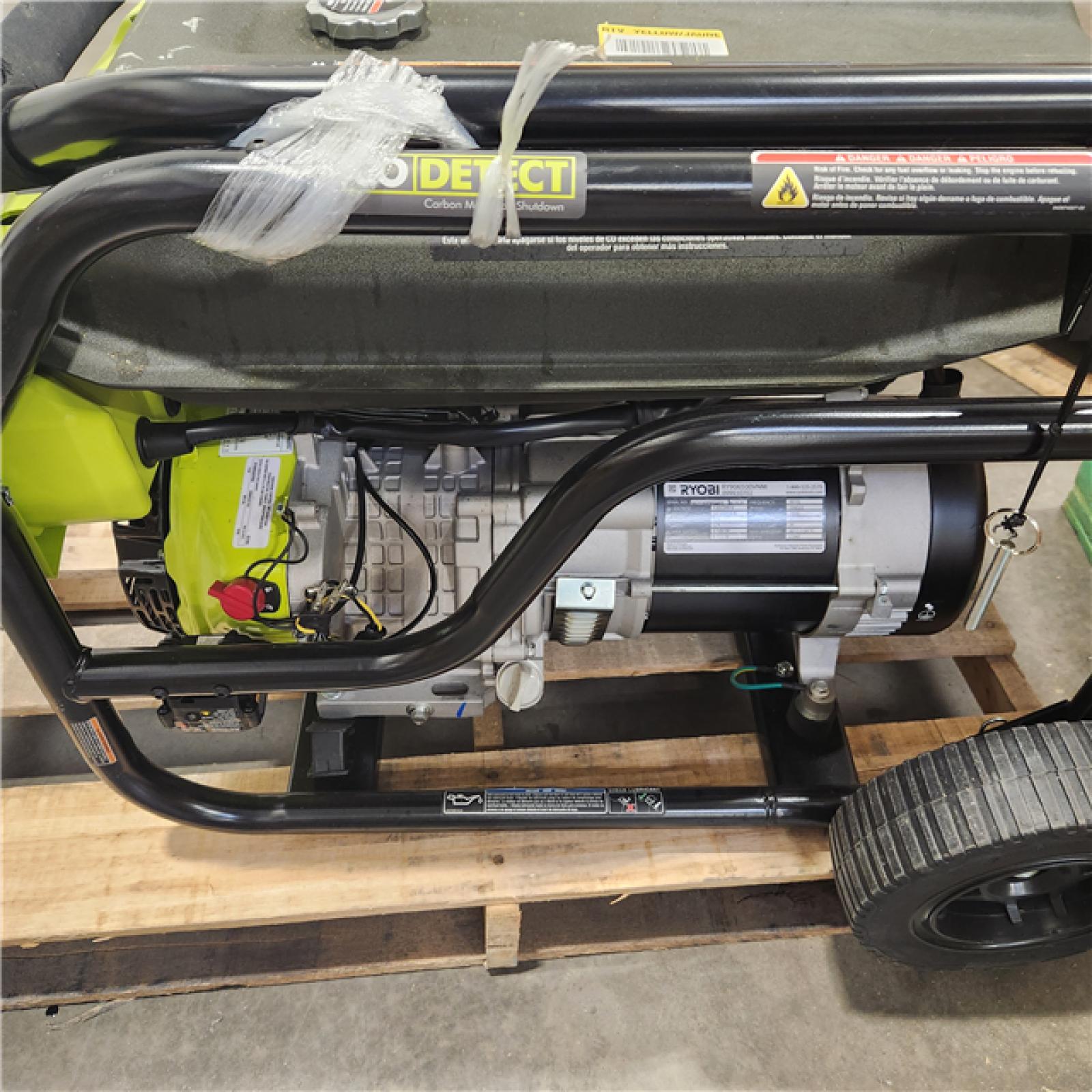 Dallas Location - As-Is RYOBI 6500-Watt Gasoline Powered Portable Generator