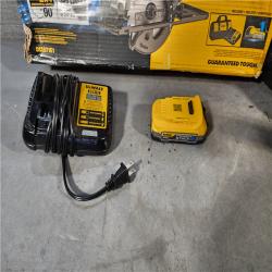 HOUSTON LOCATION - AS-IS DeWalt 20V MAX ATOMIC with POWERSTACK 4-1/2 in. Cordless Brushless Circular Saw Kit (Battery & Charger)