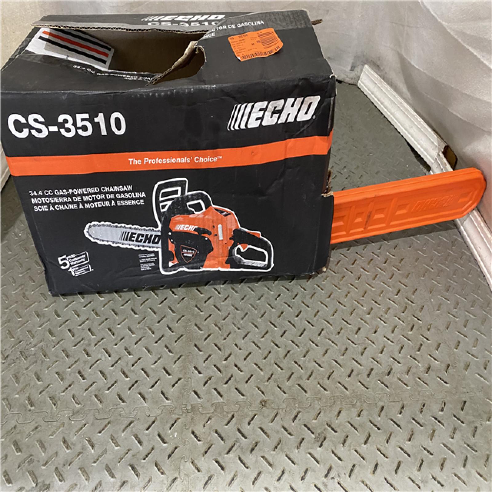 Houston location AS-IS Echo-CS-3510-16AA Professional Gas Rear Handle Chain Saw with 16in. Bar 34.4cc