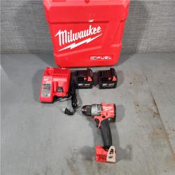 HOUSTON LOCATION - AS-IS Milwaukee 2903-22 18V M18 FUEL Lithium-Ion Brushless Cordless 1/2 Drill/Driver Kit 5.0 Ah