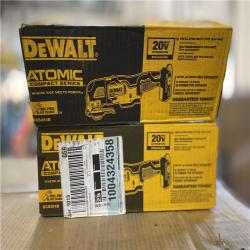 NEW! - DEWALT ATOMIC 20V MAX Cordless Brushless Oscillating Multi Tool (Tool Only)-(2UNITS)