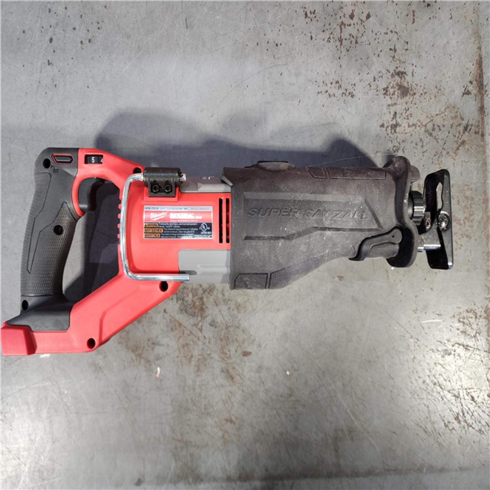 HOUSTON LOCATION - AS-IS Milwaukee M18 Fuel 18V Brushless Super Sawzall Reciprocating Saw 2722-20 (Bare Tool)