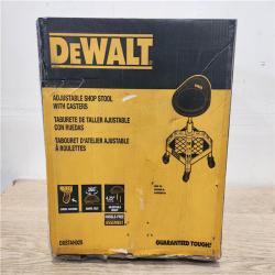 Phoenix Location NEW DEWALT 24 in. H x 16 in. W x 16 in. D Adjustable Shop Stool with Casters