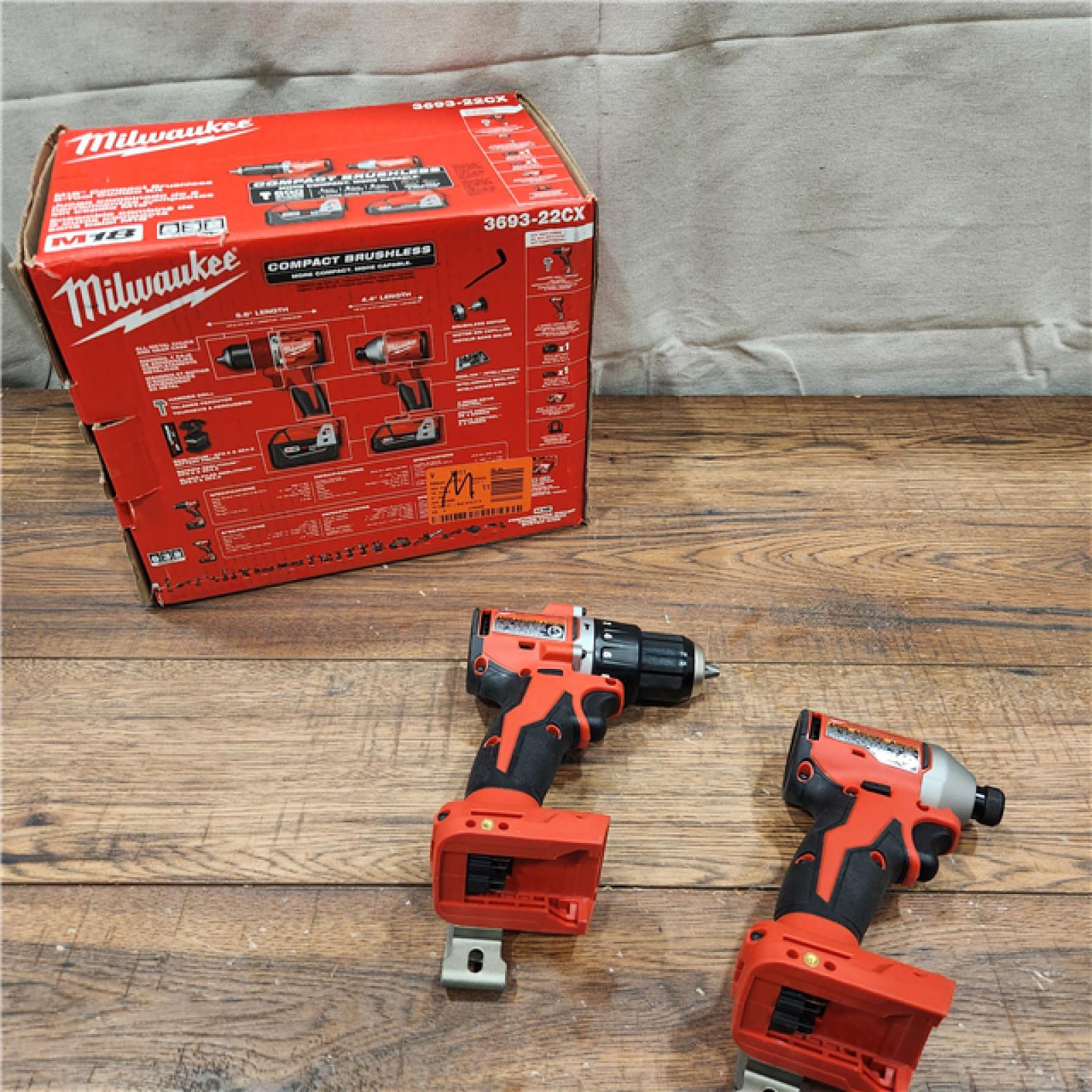 AS-IS Milwaukee M18 Compact Brushless 2-Tool Combo Kit