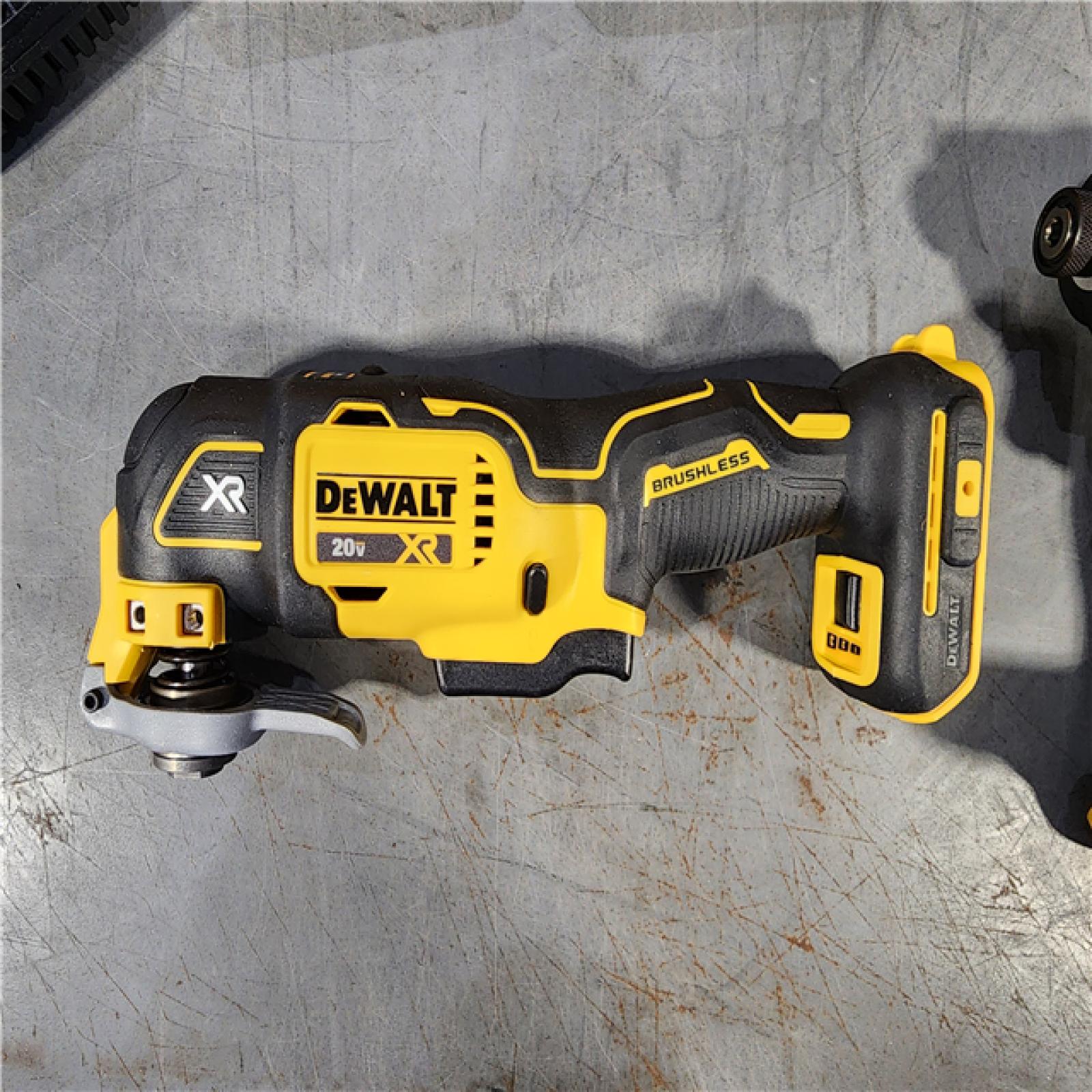 HOUSTON LOCATION - AS-IS (APPEARS LIKE NEW) DEWALT 20-Volt Lithium-Ion Cordless 3-Tool Combo Kit with FLEXVOLT 9 Ah and 20V 6 Ah Batteries and Charger