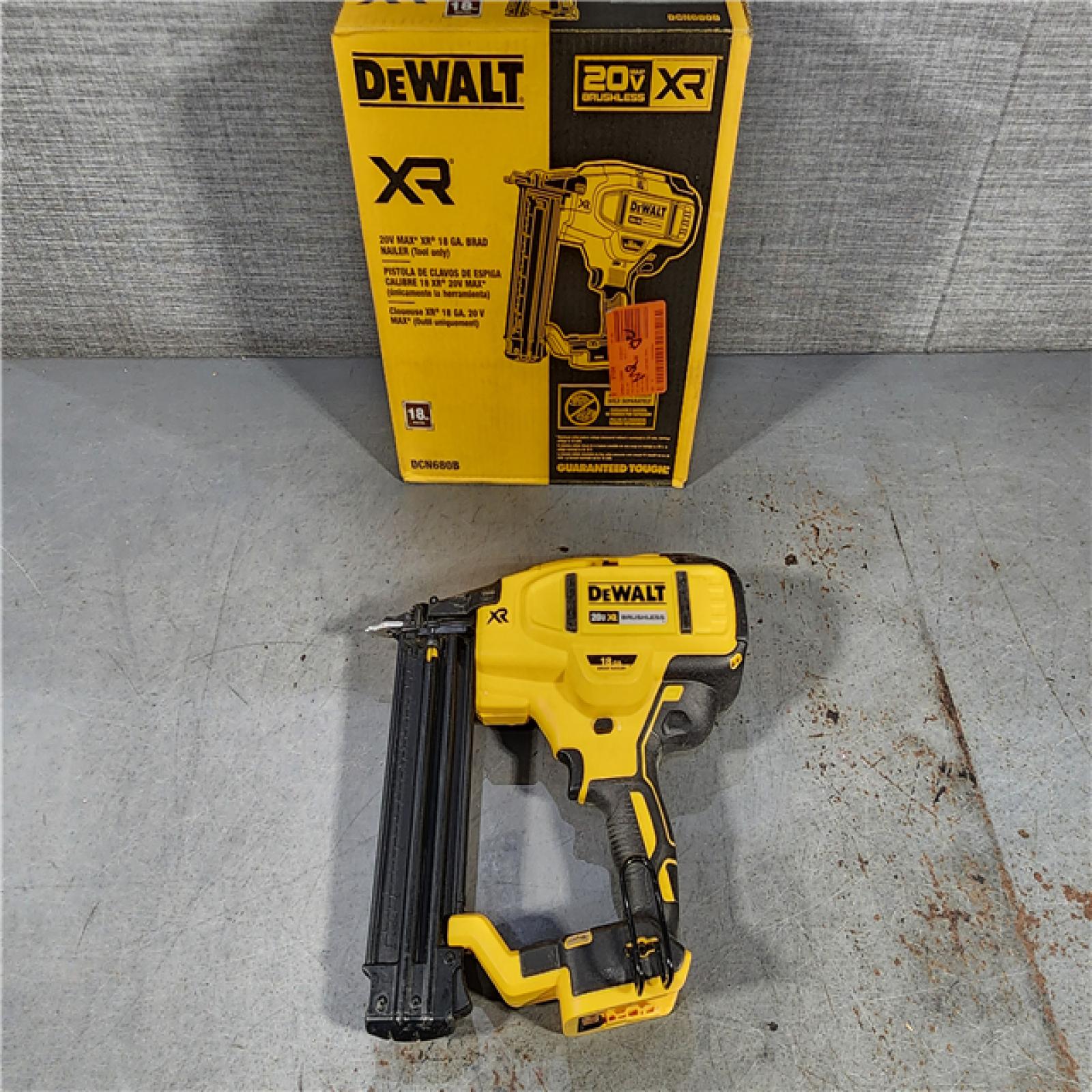 HOUSTON LOCATION - AS-IS DeWalt 20V MAX XR Lithium-Ion Electric Cordless 18-Gauge Brad Nailer (Tool Only)