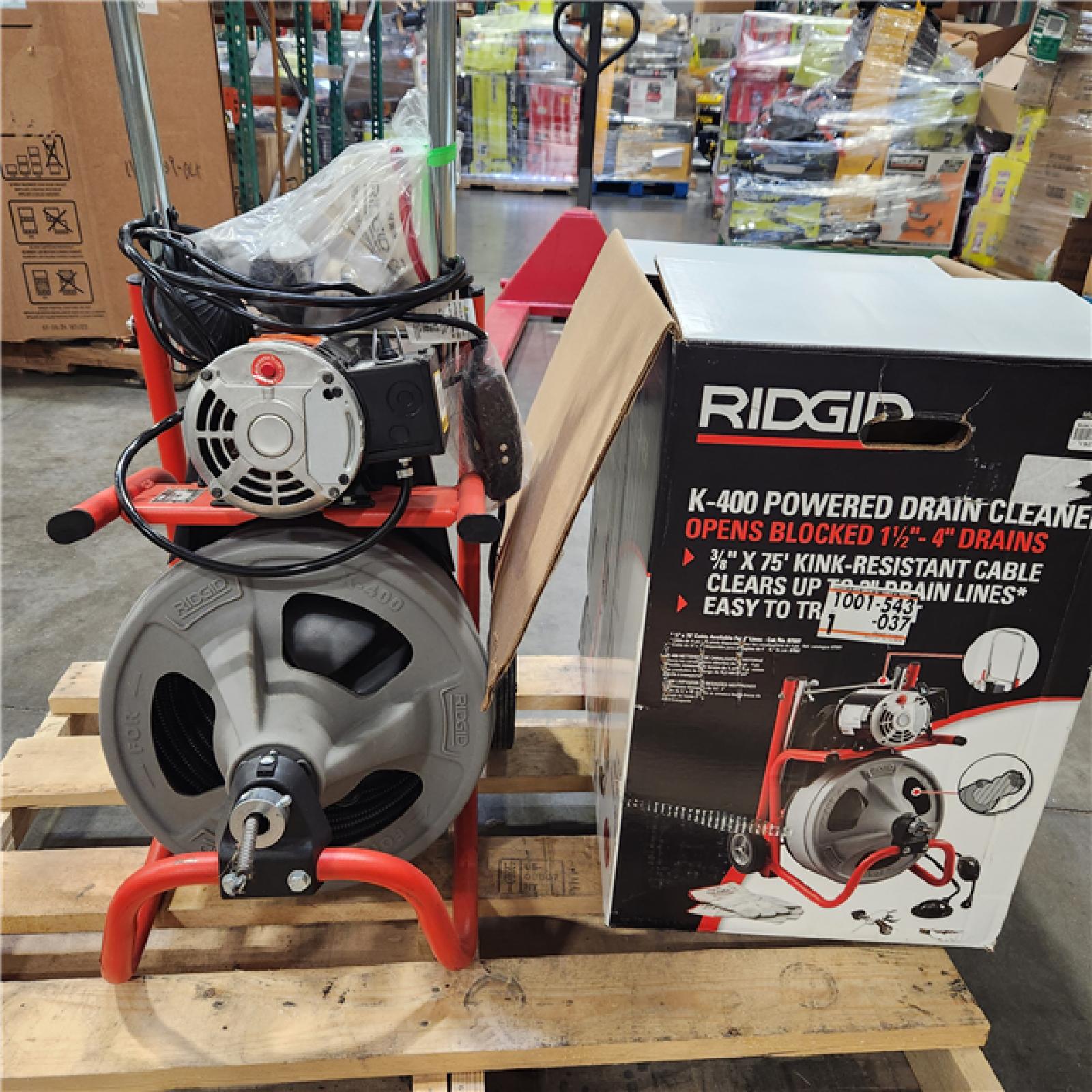 Dallas Location - As-Is RIDGID K-400 Drain Cleaning Snake Auger (Lot Of 2)