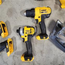 HOUSTON LOCATION - AS-IS (APPEARS LIKE NEW) Dewalt 20V MAX 9-Tool Power-Tool Combo Kit W/ Soft Case Including 2 Batteries & Charger