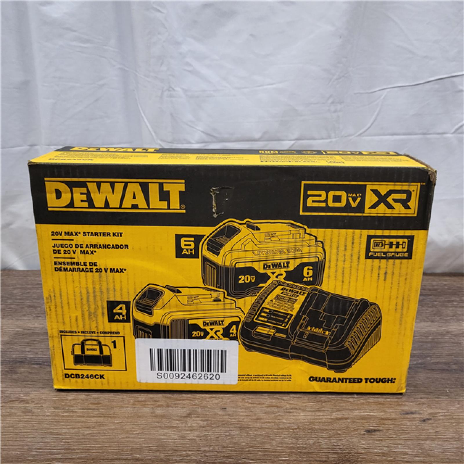 AS-IS Dewalt-DCB246CK 20V MAX* Lithium Ion Starter Kit