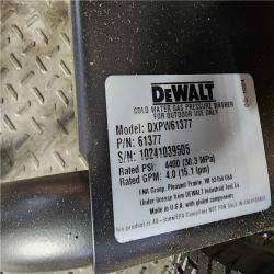 HOUSTON LOCATION - AS-IS DEWALT 4400 PSI 4.0 GPM Cold Water Gas Pressure Washer