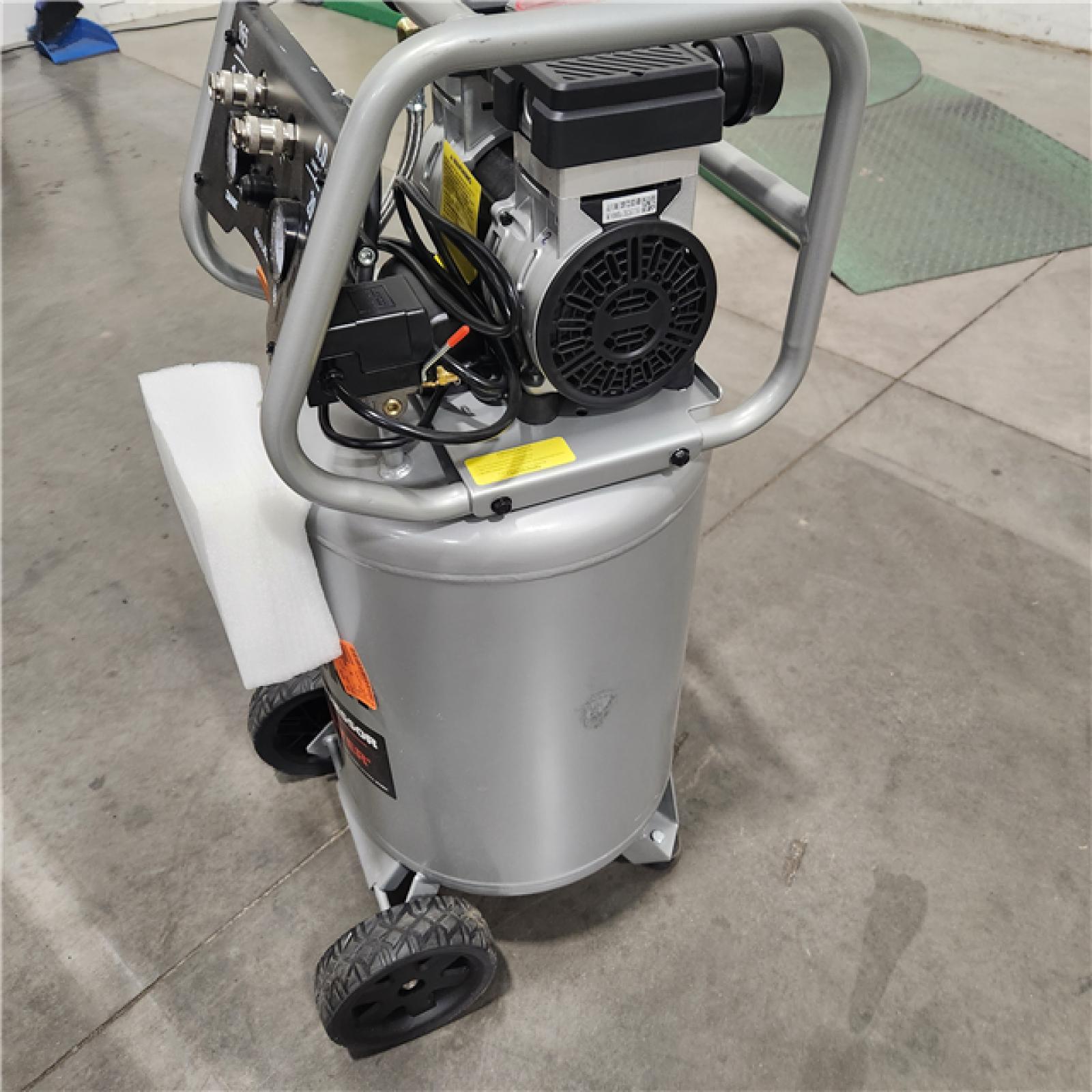 DALLAS LOCATION - AS-IS Husky 20 Gal. 165 PSI Vertical Electric Quiet Air Compressor