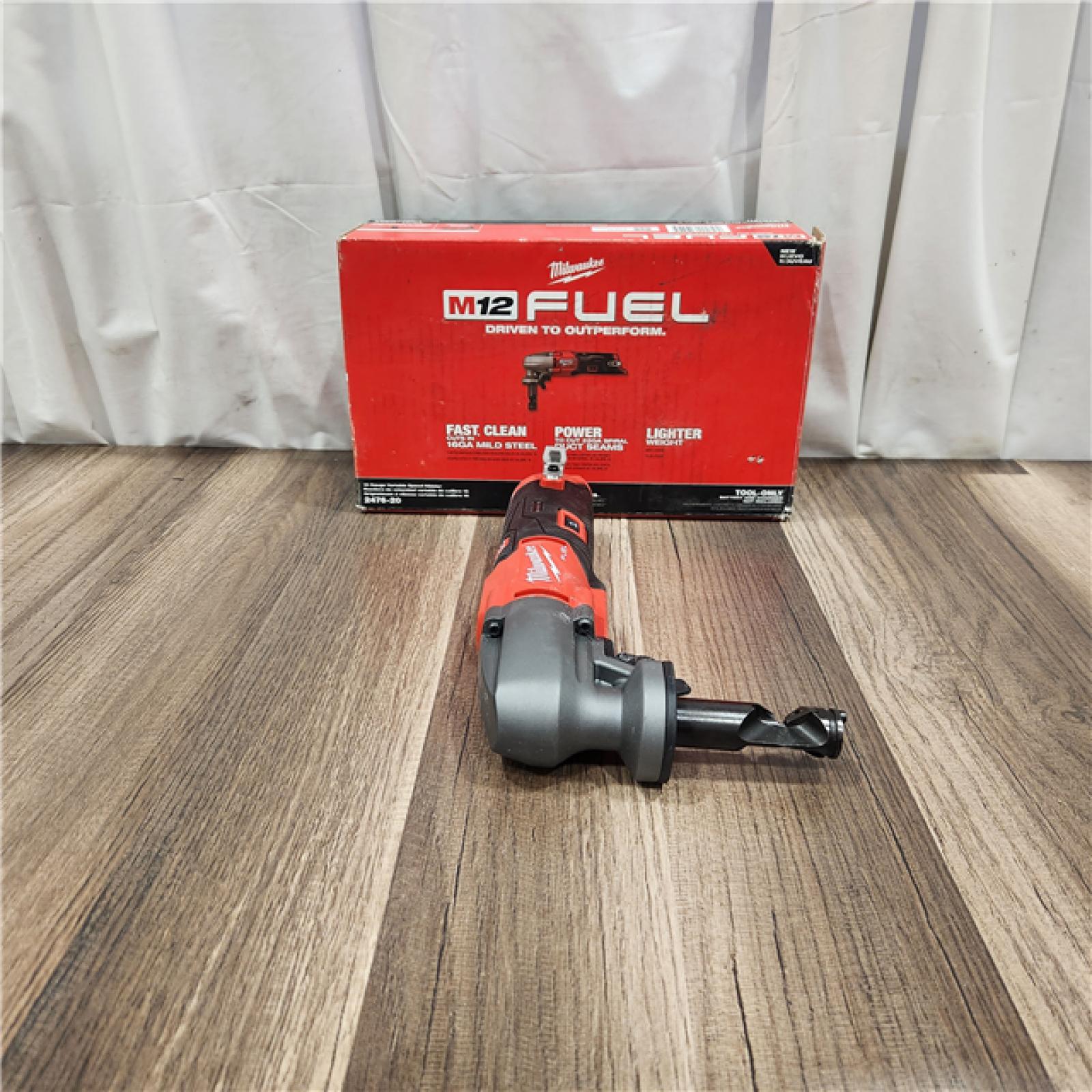 AS IS Milwaukee M12 FUEL Brushless Cordless 16 Gauge Variable Speed Nibbler (Tool Only)