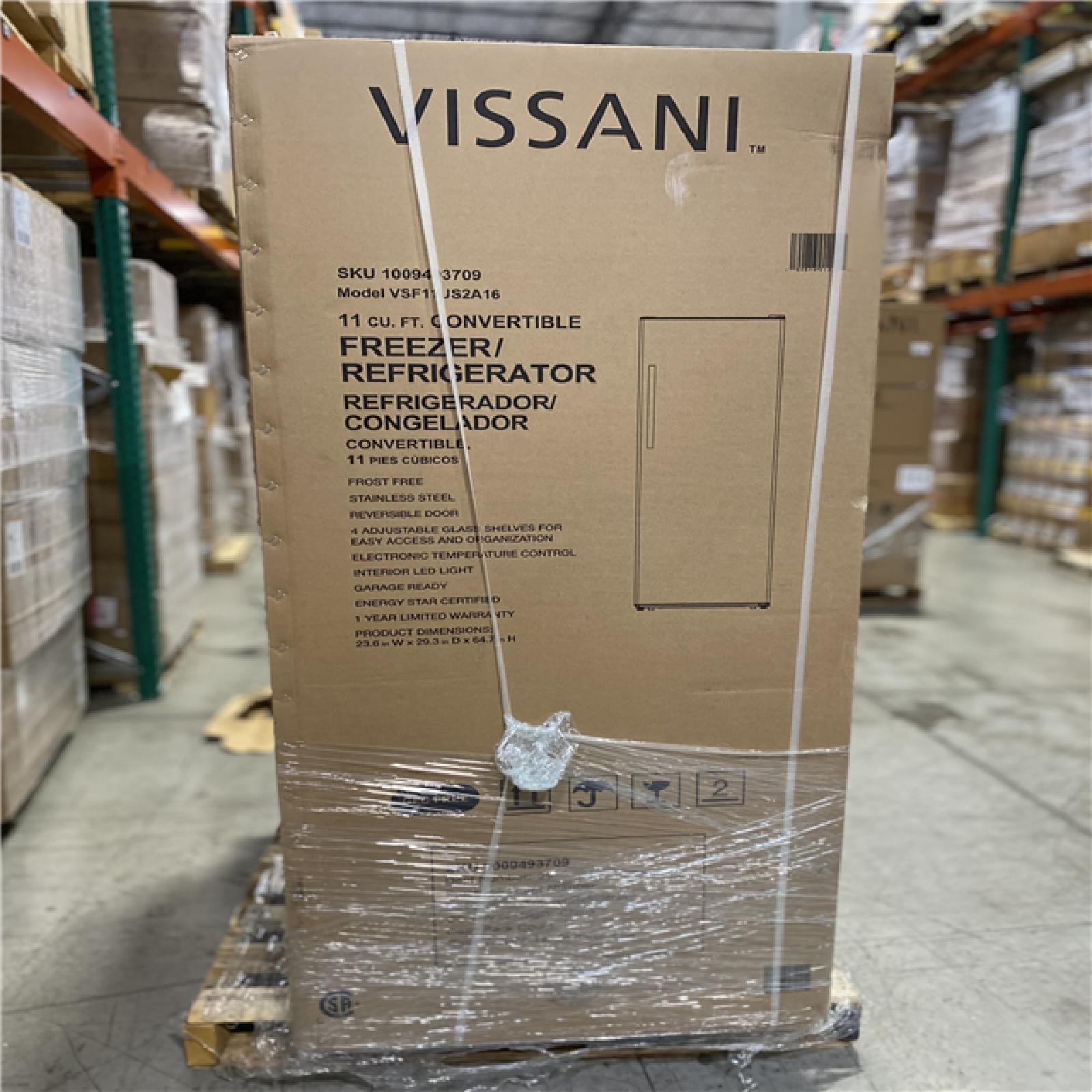 DALLAS LOCATION - Vissani MIXED REFRIGERADOR PALLET - (2 UNITS)