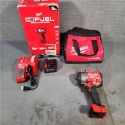 HOUSTON LOCATION - AS-IS Milwaukee M18 1/2 in. Cordless Brushless High Torque Impact Wrench Kit (Battery & Charger)