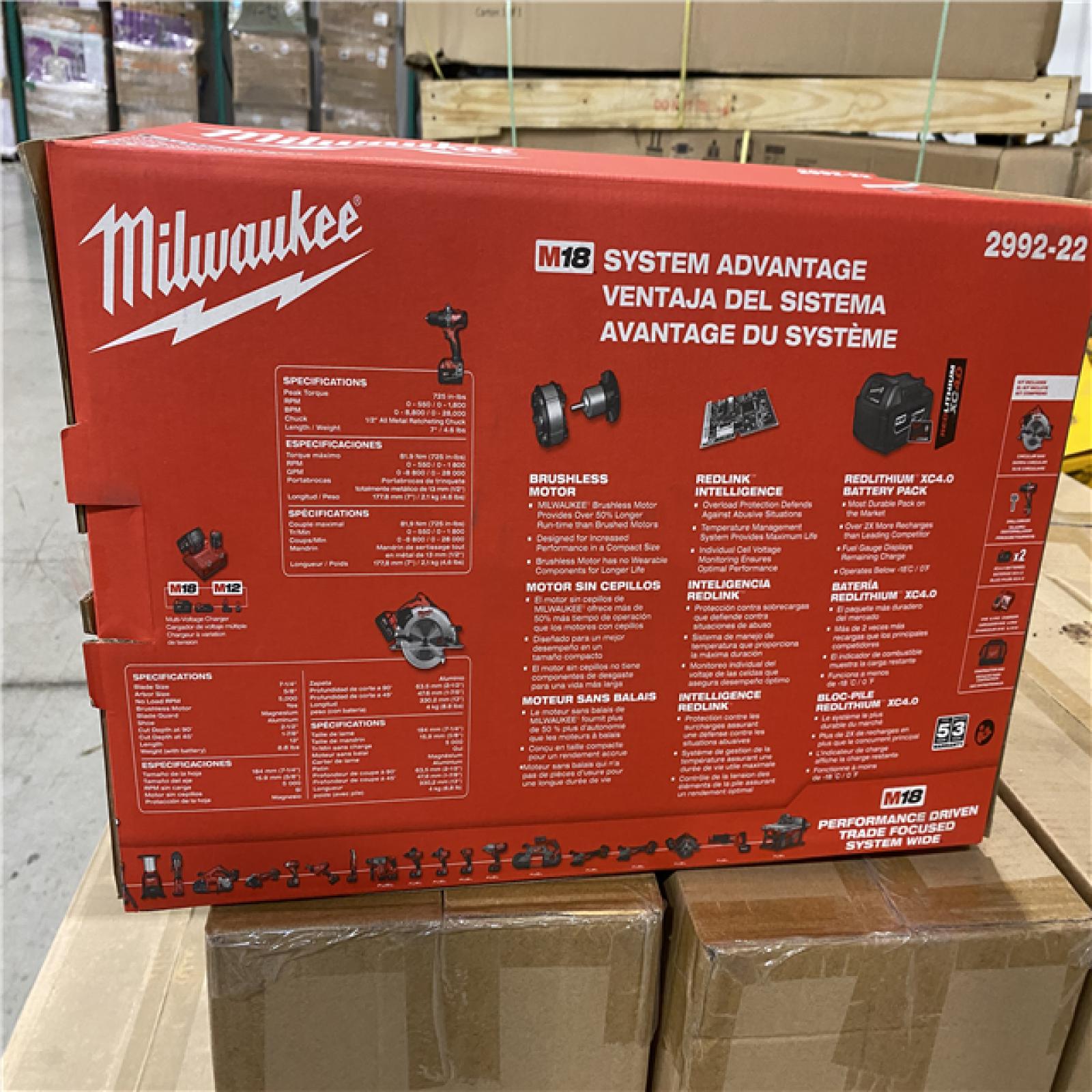 NEW! Milwaukee M18 Cordless Brushless 2 Tool Combo Kit