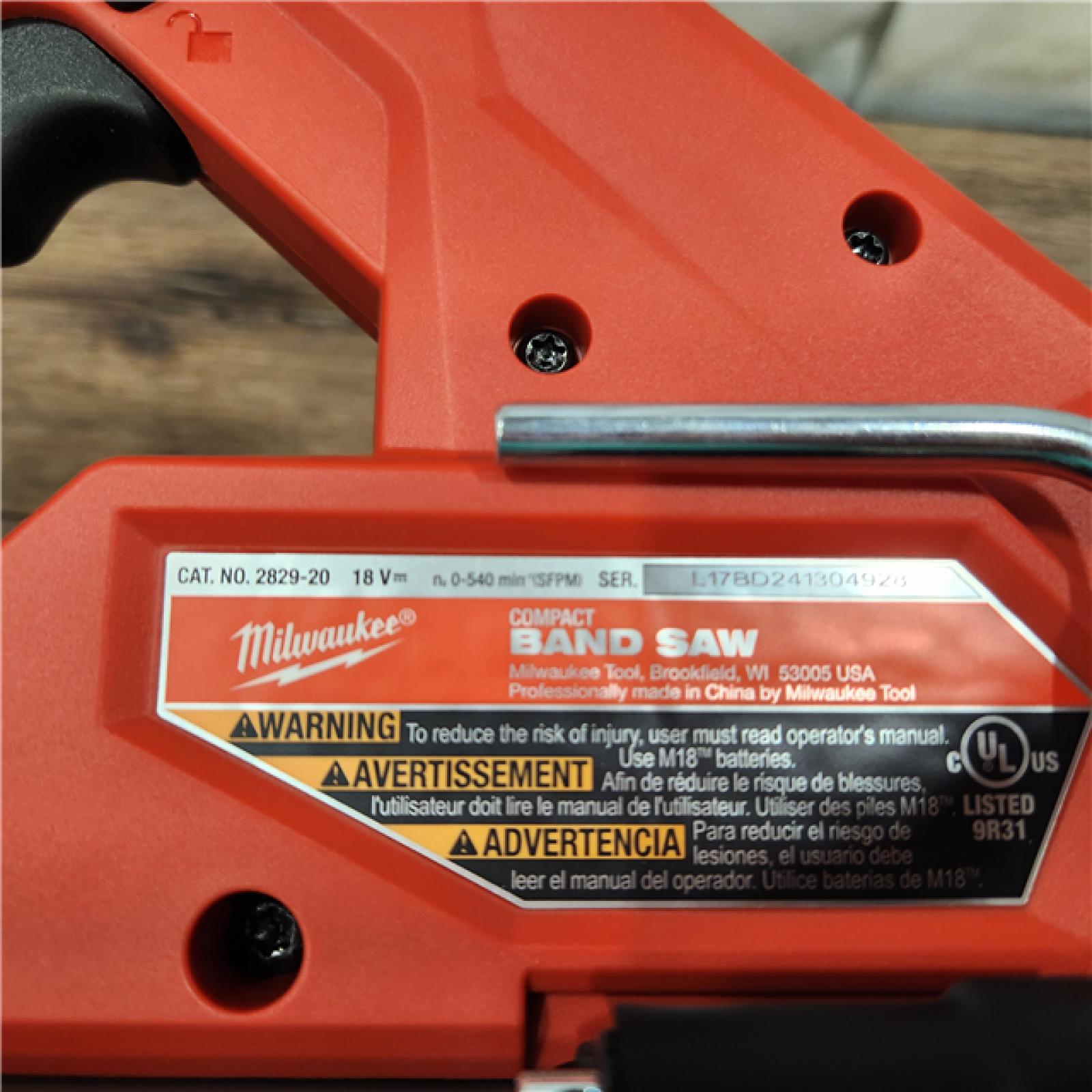 AS-IS Milwaukee M18 FUEL Compact Band Saw