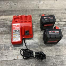 AS-IS Milwaukee M18 18-Volt Lithium-Ion XC Starter Kit with Two 5.0Ah Batteries / Charger (48-59-1852B)