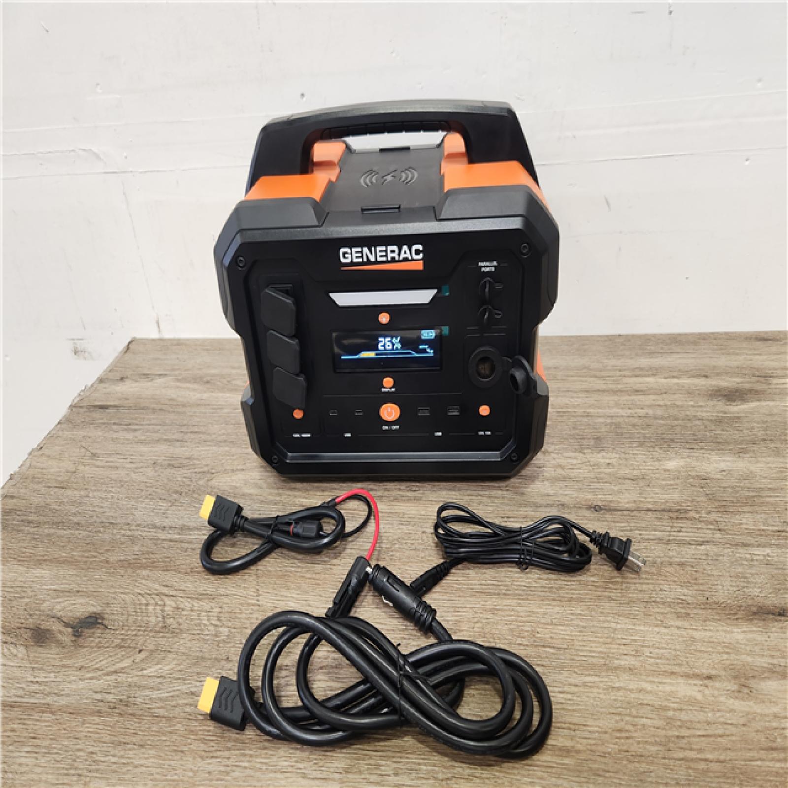 Phoenix Location Appears NEW Generac GB1000 1086wH Portable Power Station with Lithium-Ion Battery, Battery Generator for Outdoor, Camping, Solar Charging