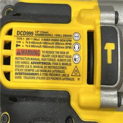 AS-IS DEWALT 20V MAX Cordless Brushless Hammer Drill/Driver 2 Tool Combo Kit with FLEXVOLT ADVANTAGE