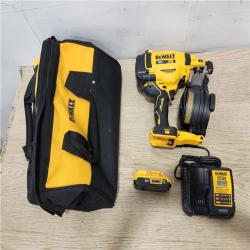 Phoenix Location DEWALT 20V MAX Lithium-Ion 15-Degree Electric Cordless Roofing Nailer Kit with 2.0Ah Battery Charger and Bag