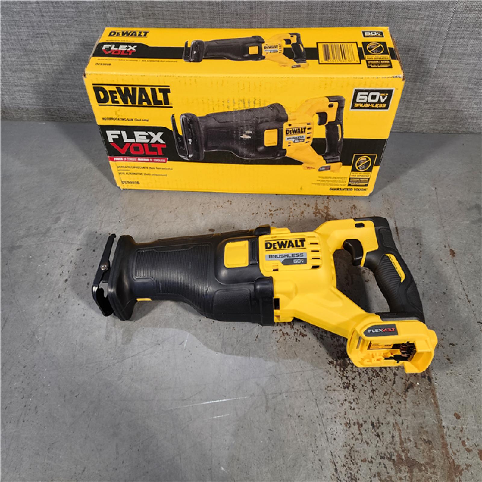 HOUSTON LOCATION - AS-IS (APPEARS LIKE NEW) DeWalt DCS389B FLEXVOLT 60V MAX Cordless Brushless Reciprocating Saw (Tool-Only)