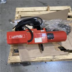 DALLAS LOCATION - Milwaukee 2-Ton 20 ft. Electric Chain Hoist